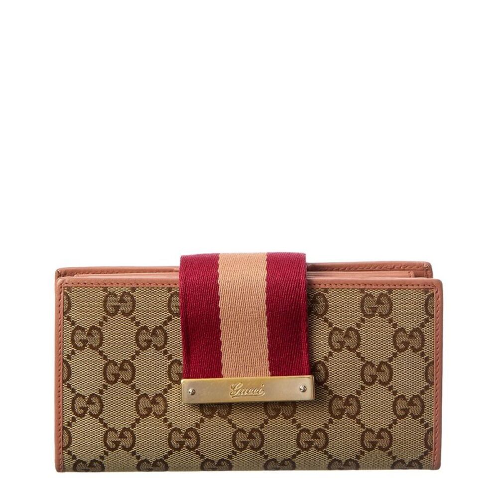 Gucci Pink Gg Canvas Wallet (Authentic Pre-Loved)